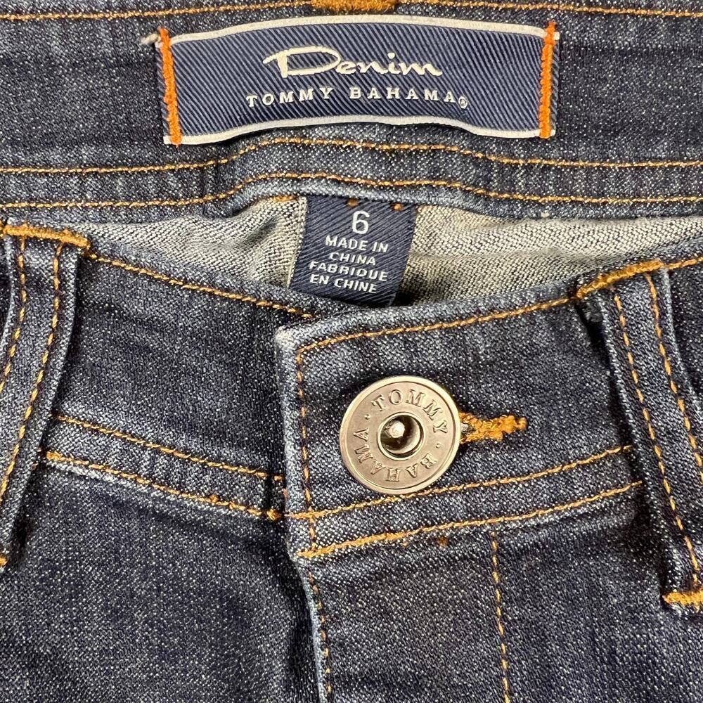 Tommy Bahama Denim Low Rise Skinny Stretch Jeans Rinse Wash TW14792 Size 6 - Picture 3 of 10